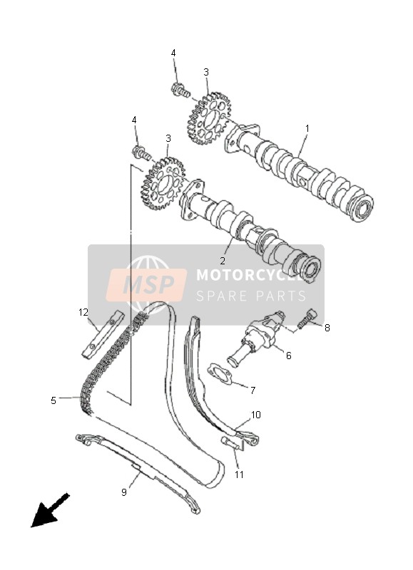 Yamaha TDM900 2005 Camshaft & Chain for a 2005 Yamaha TDM900