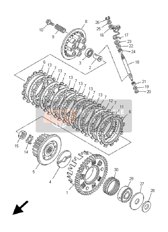 Yamaha TDM900 2005 Clutch for a 2005 Yamaha TDM900