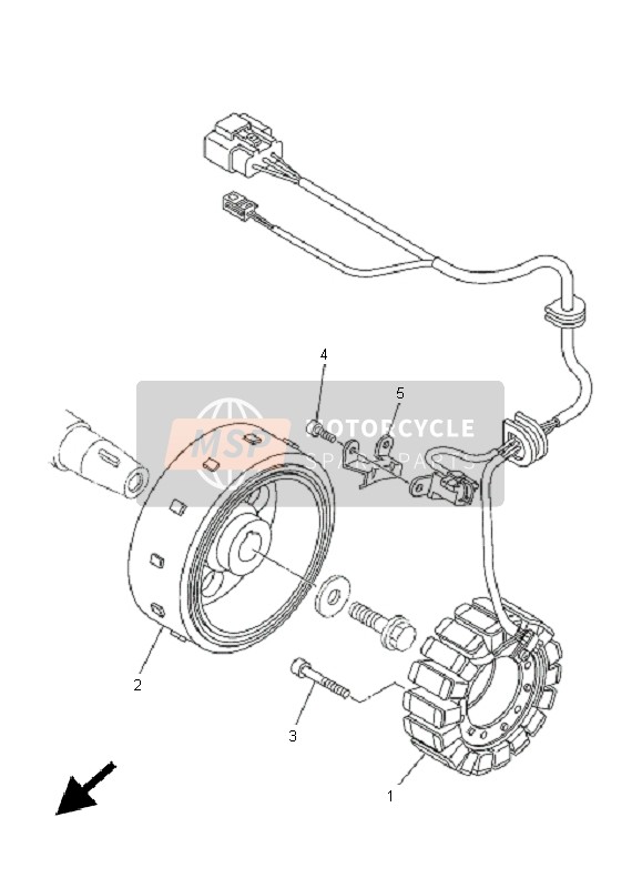 Yamaha TDM900 2005 Generatore per un 2005 Yamaha TDM900