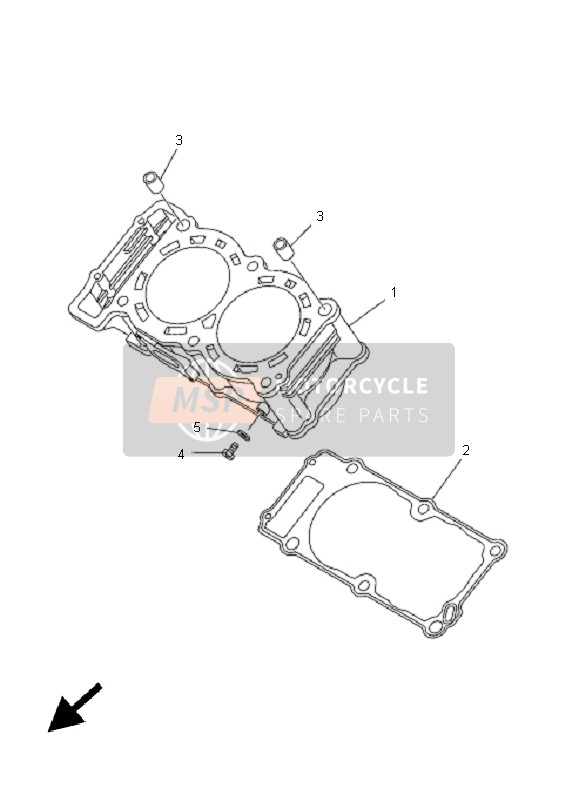 Yamaha TDM900A 2005 Cylinder for a 2005 Yamaha TDM900A