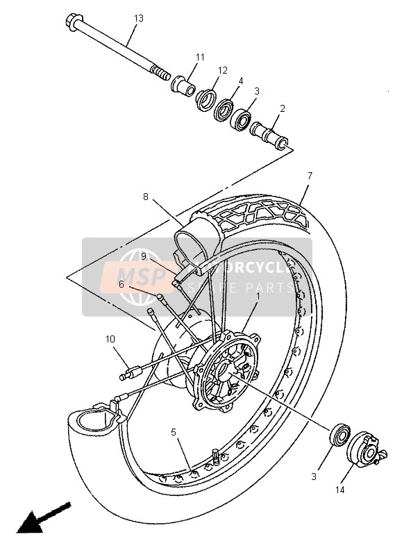 Roue avant