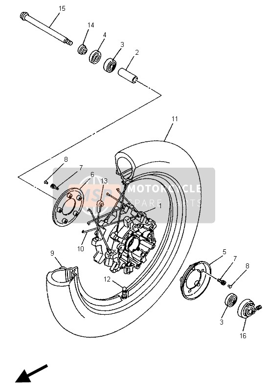 Roue avant