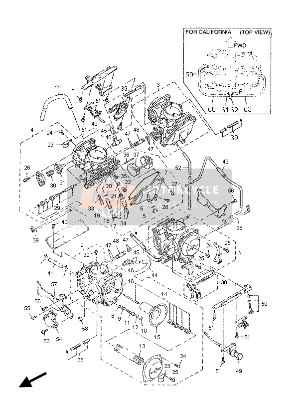 3DM141413000, Hoofd Nozzle(0-0), Yamaha, 3