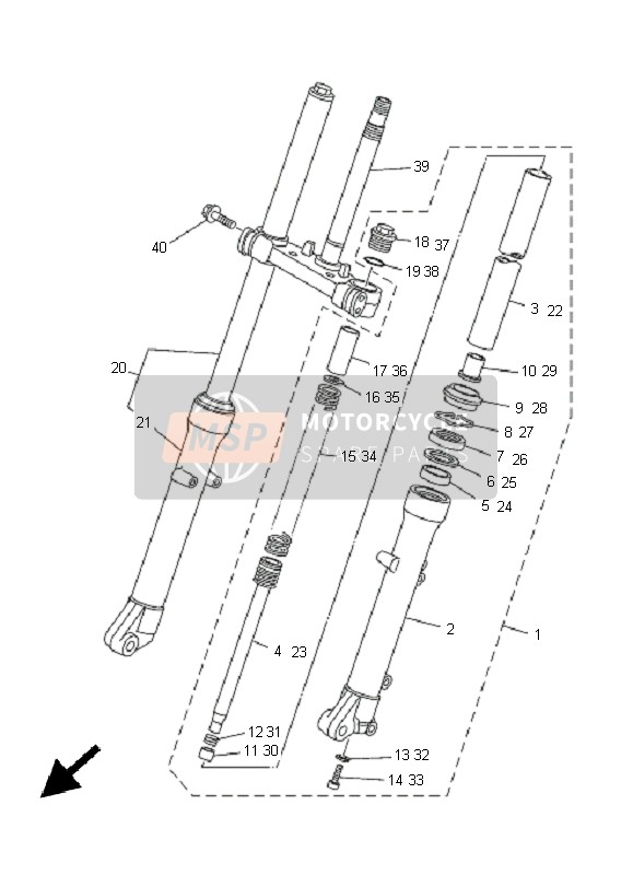 5XT233460000, Bolt 1, Yamaha, 2