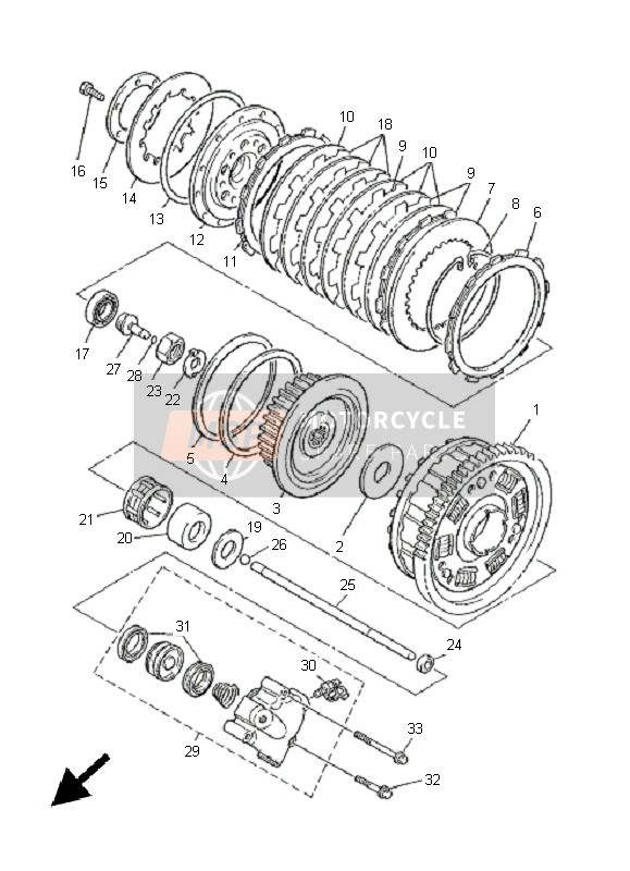 Yamaha XJR1300 2005 Clutch for a 2005 Yamaha XJR1300