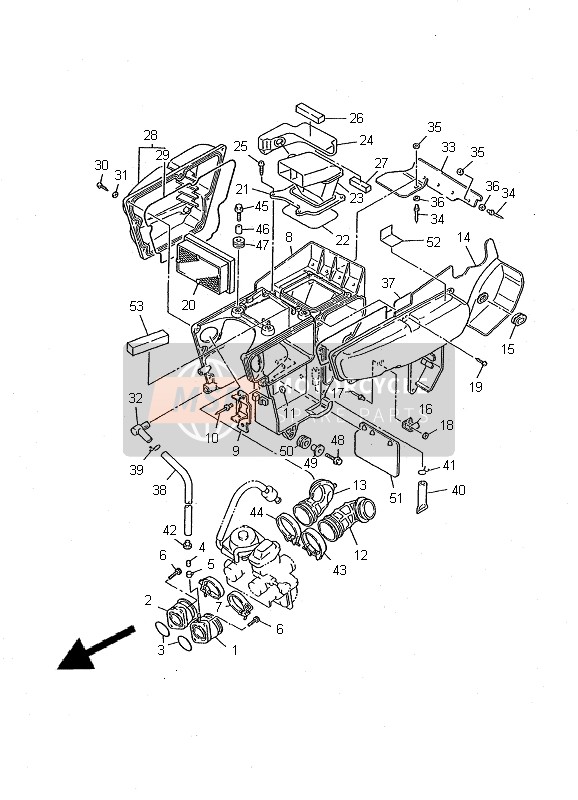 Yamaha XT600E 2000 Admission pour un 2000 Yamaha XT600E