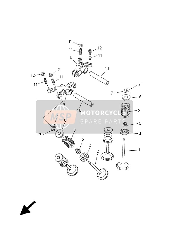 Yamaha XT660R 2005 Valve for a 2005 Yamaha XT660R