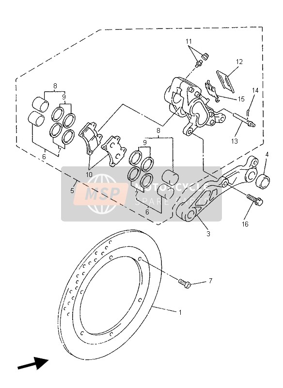 BREMSSATTEL HINTEN