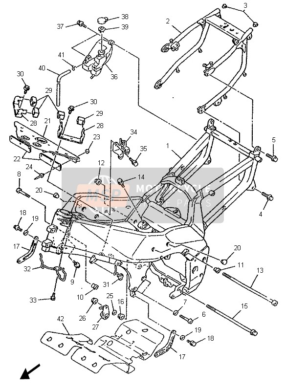 Yamaha YZF750R 1996 RAHMEN für ein 1996 Yamaha YZF750R