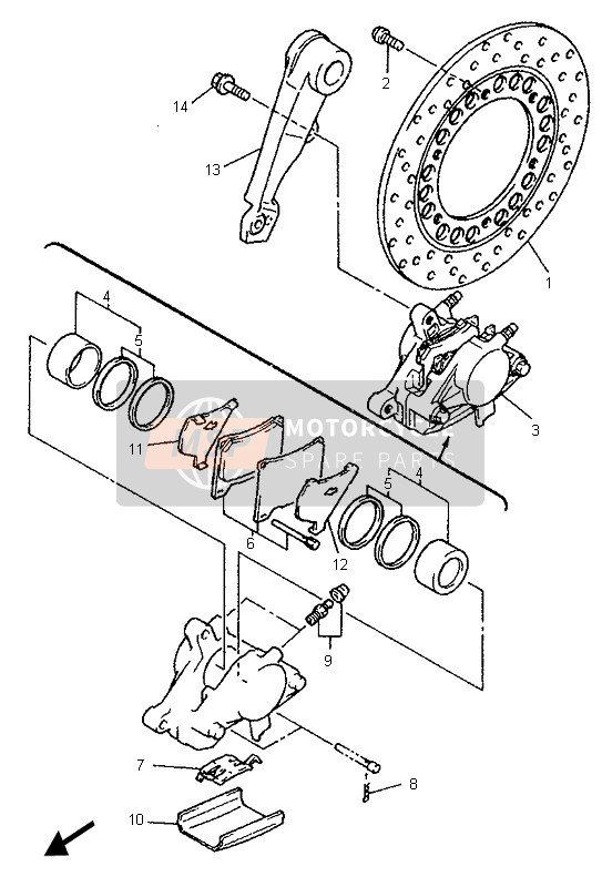 Rear Brake Caliper