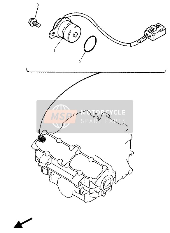 Yamaha YZF750R 1996 Pick Up Coil & Governatore per un 1996 Yamaha YZF750R