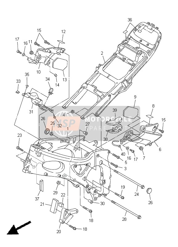 Yamaha YZF-R6 2005 Frame for a 2005 Yamaha YZF-R6