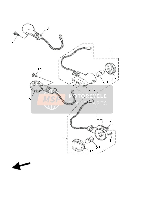 Yamaha DT125X 2006 Lumière clignotante pour un 2006 Yamaha DT125X