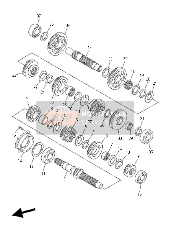 Yamaha FJR1300A 2006 Transmission for a 2006 Yamaha FJR1300A