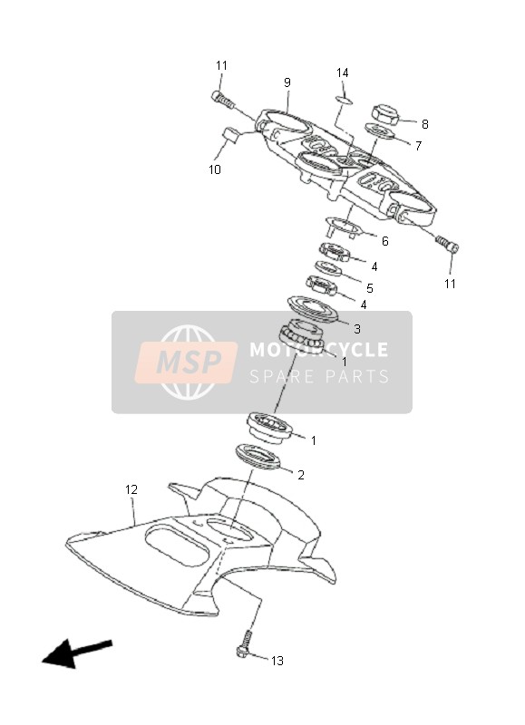 Yamaha FJR1300A 2006 Steering for a 2006 Yamaha FJR1300A