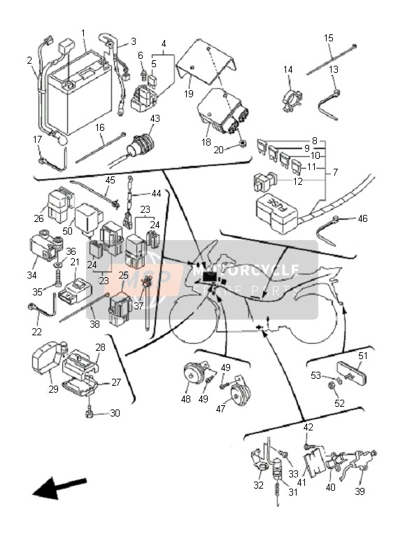 3GM833500200, Flasher Relay Assy, Yamaha, 2