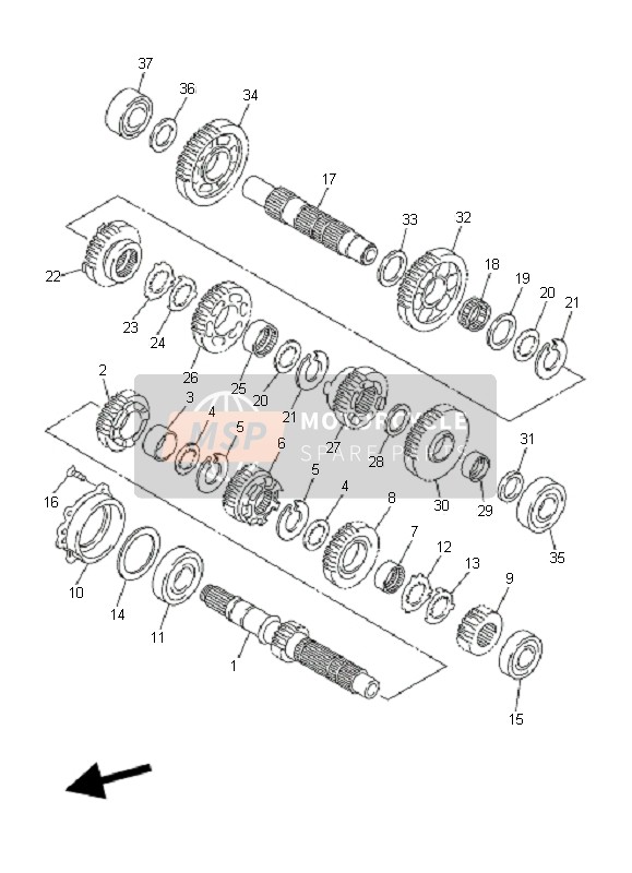 Yamaha FJR1300AS 2006 Transmission for a 2006 Yamaha FJR1300AS