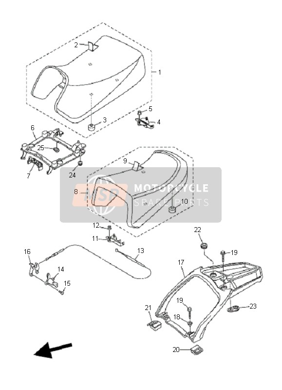 Yamaha FJR1300AS 2006 Posto A Sedere per un 2006 Yamaha FJR1300AS