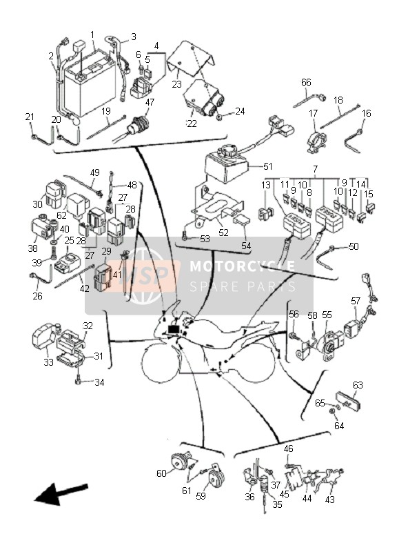 989070402000, Vis, Yamaha, 2