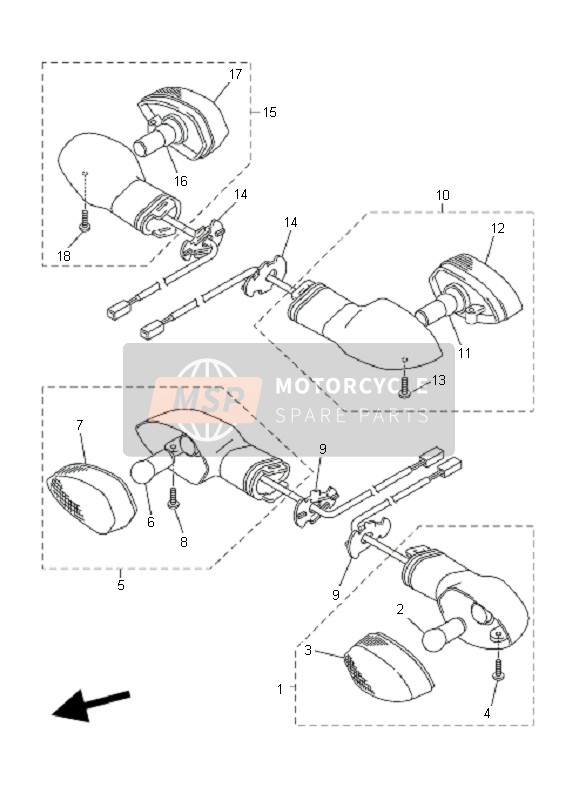 Yamaha FZ1-N FAZER 2006 Flasher Light for a 2006 Yamaha FZ1-N FAZER