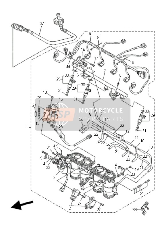 Yamaha FZ1-S FAZER 2006 EINLASS 2 für ein 2006 Yamaha FZ1-S FAZER