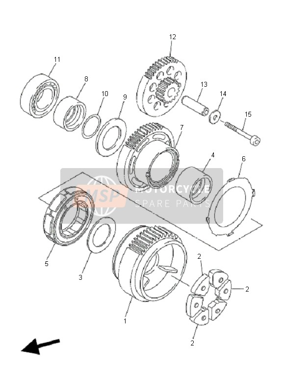 Yamaha FZ1-S FAZER 2006 Starter 2 for a 2006 Yamaha FZ1-S FAZER