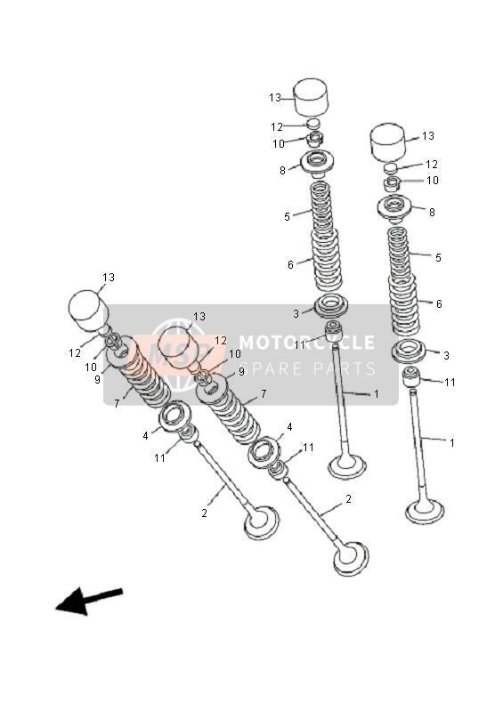 Yamaha FZ6-N FAZER 2006 VENTIL für ein 2006 Yamaha FZ6-N FAZER