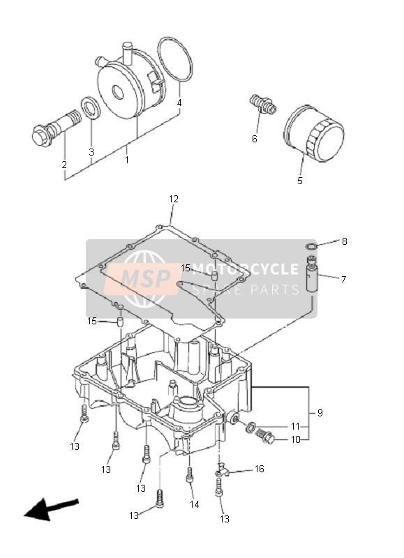 Yamaha FZ6-S 2006 ÖLFILTER für ein 2006 Yamaha FZ6-S