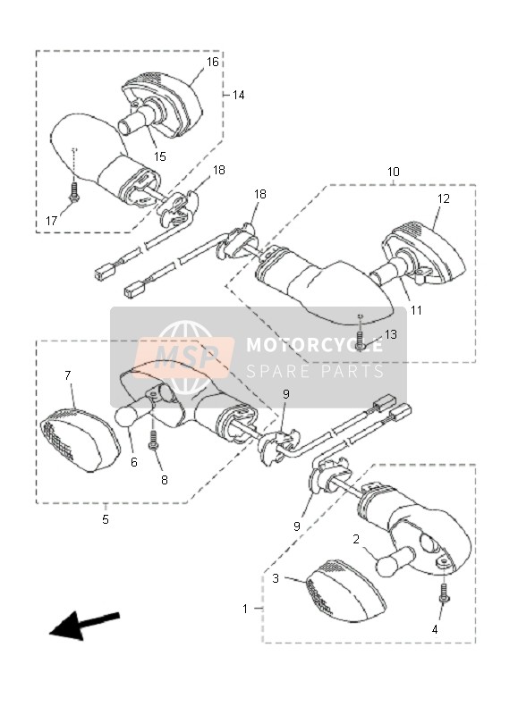 Yamaha FZ6-S 2006 Flasher Light for a 2006 Yamaha FZ6-S