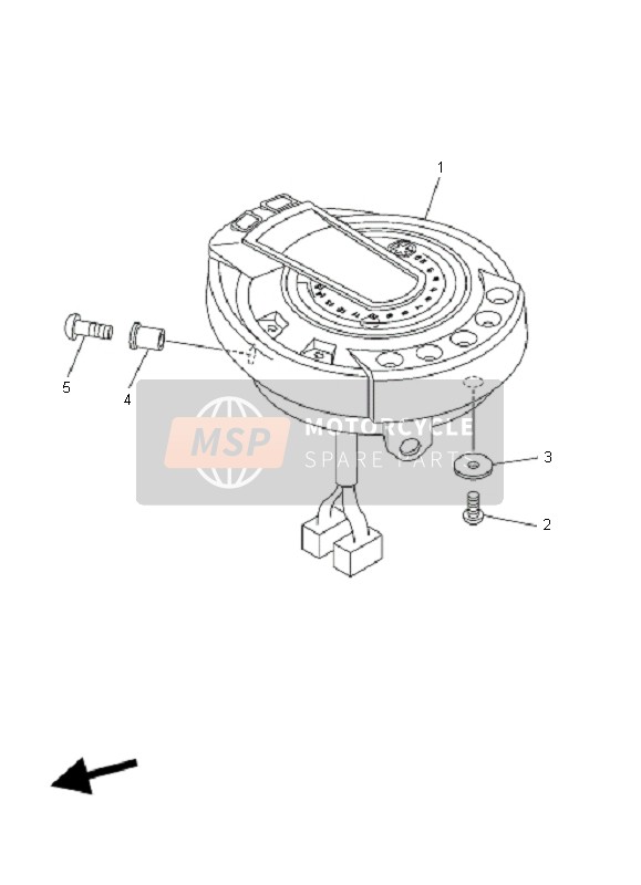 Yamaha FZ6-S 2006 Meter for a 2006 Yamaha FZ6-S