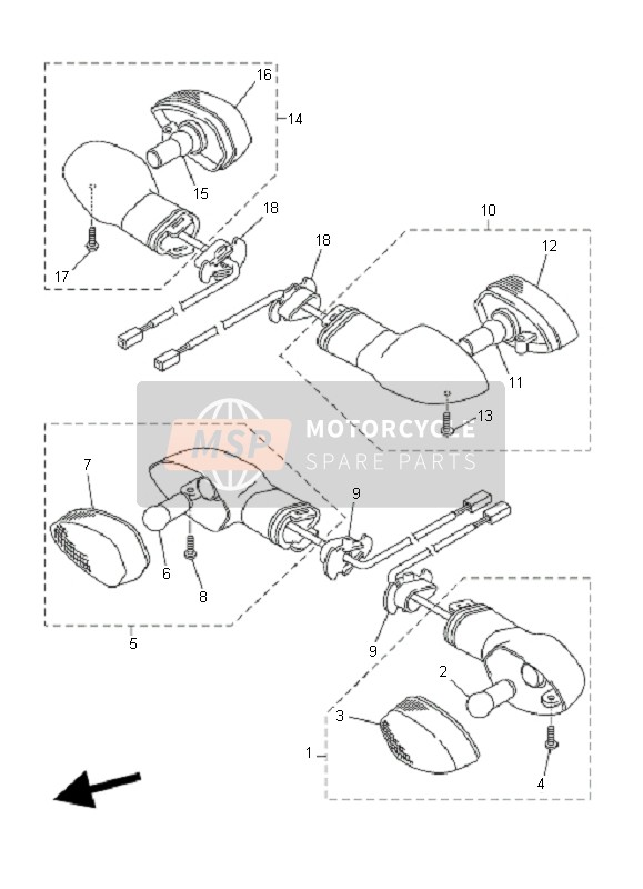 Yamaha FZ6-SA FAZER 2006 Flasher Light for a 2006 Yamaha FZ6-SA FAZER