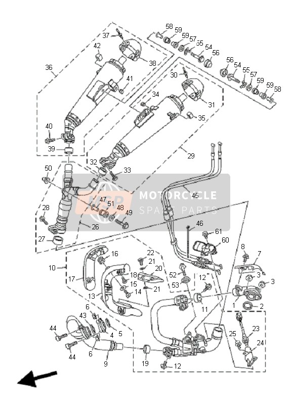 5YU147401000, Catalyst Assy., Yamaha, 0