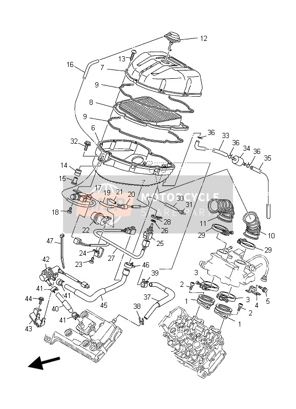 Yamaha TDM900 2006 Assunzione per un 2006 Yamaha TDM900