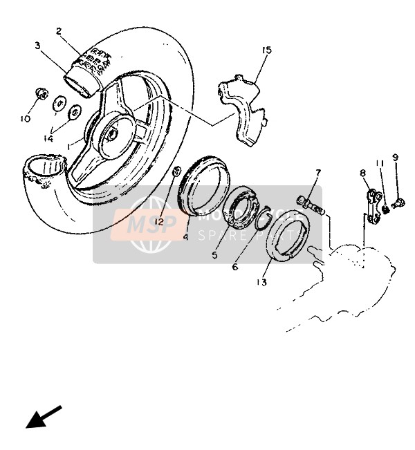 901851213400, Moer Zelfborgend, Yamaha, 0