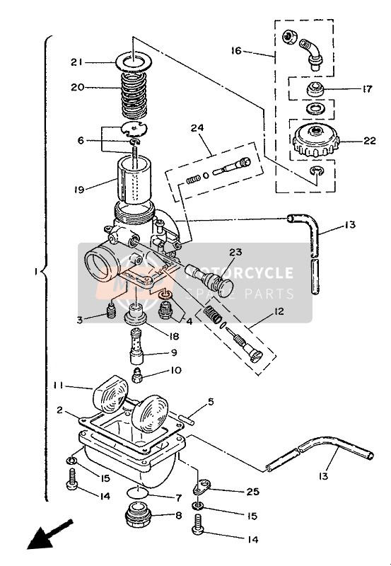 4U5141710000, Plongeur,  Starter, Yamaha, 1