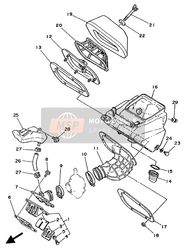 Yamaha YZ80LC 1992 Admission pour un 1992 Yamaha YZ80LC