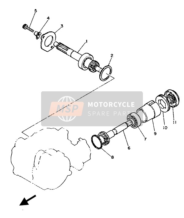 Yamaha PW50 1993 Transmission for a 1993 Yamaha PW50