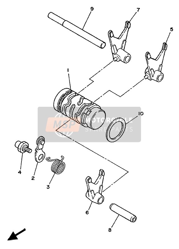 Shift Cam & Fourchette