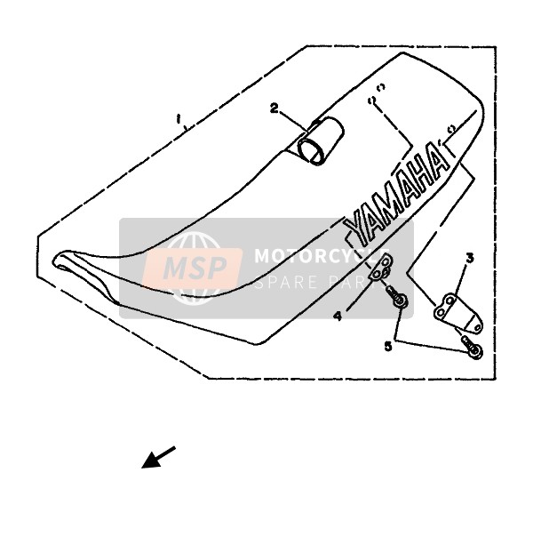 Yamaha YZ125(F & LC) 1994 Siège pour un 1994 Yamaha YZ125(F & LC)