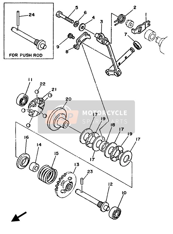 Yamaha YZF250LC 1994 DREHZAHLREGLER für ein 1994 Yamaha YZF250LC