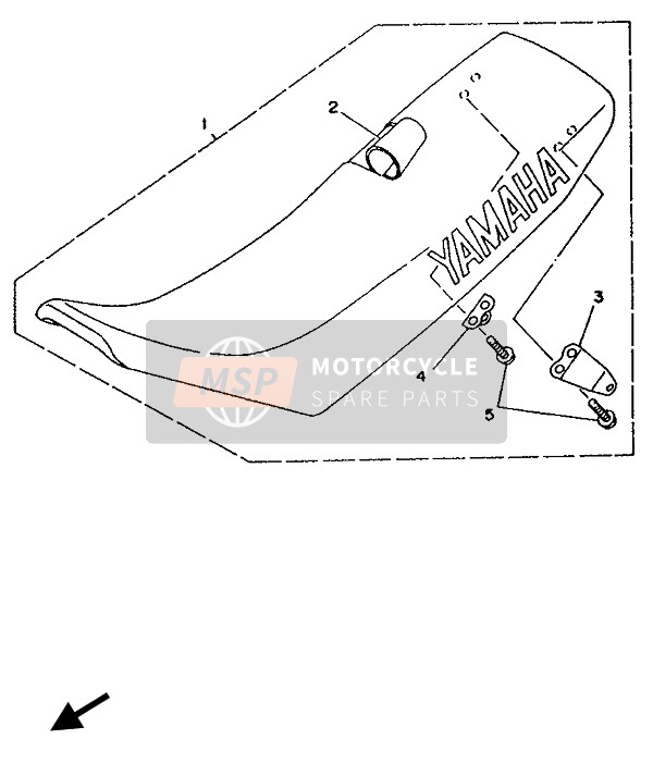 Yamaha YZF250LC 1994 Asiento para un 1994 Yamaha YZF250LC