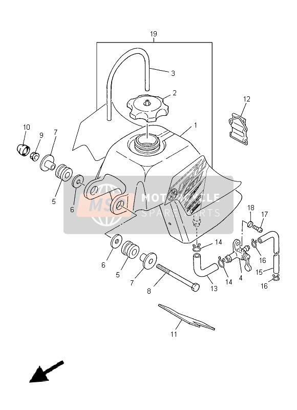 3R0241810000, Damper, Locating 1, Yamaha, 2