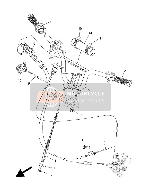 1P6F63020100, Throttle Cable Ass, Yamaha, 0