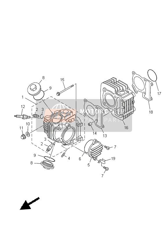 22F146510000, Bolt, Yamaha, 3