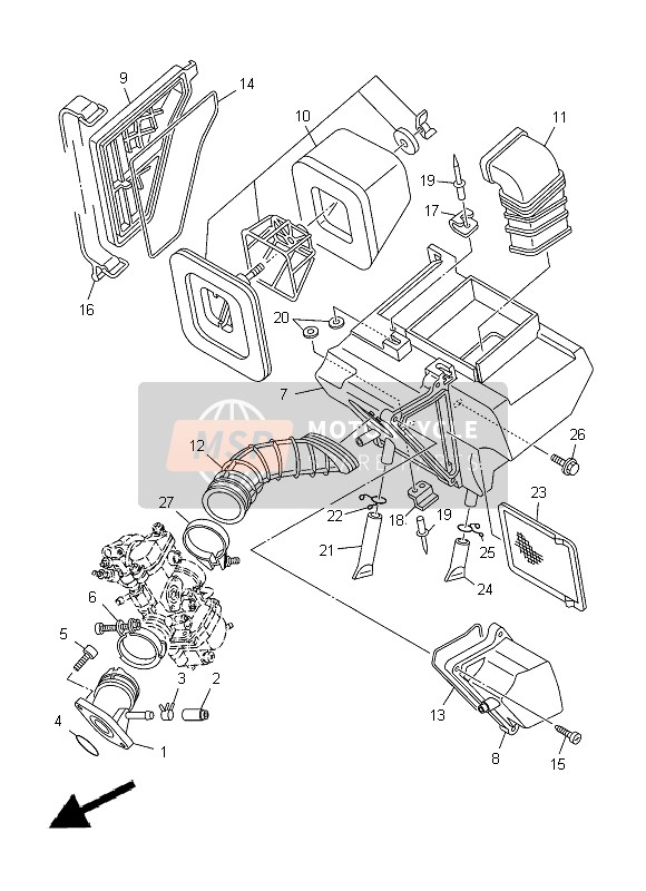 1B2E44840000, Plate, Cleaner Cas, Yamaha, 0