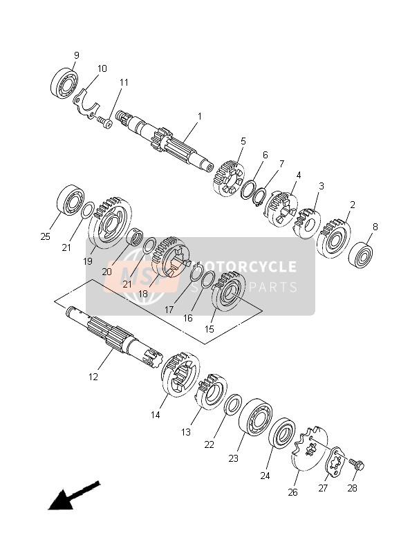 938221321300, Sprocket, Drive (13T), Yamaha, 2