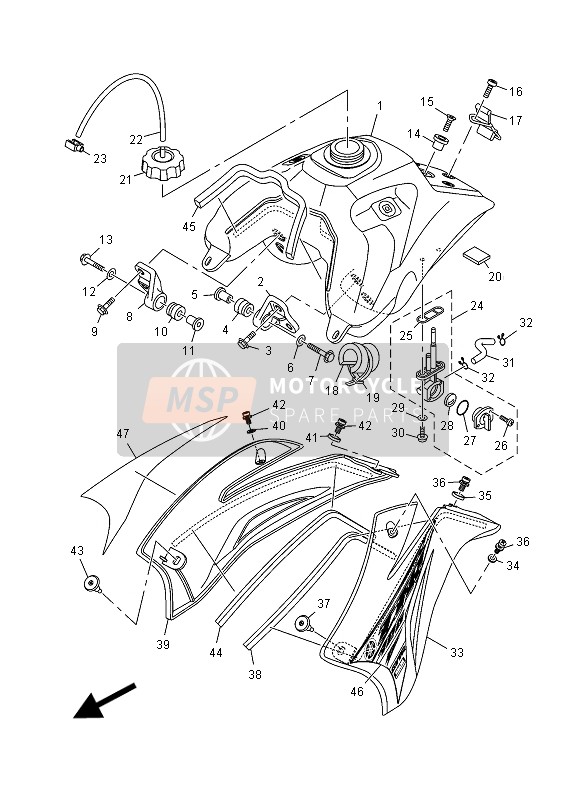 4X8245001000, Fuel Cock Assy 1, Yamaha, 0