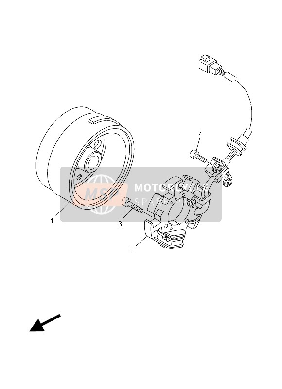 1B2855501000, Rotor Cplt, Yamaha, 0