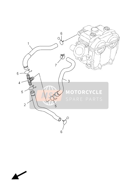 Yamaha WR250F 2015 Air Induction System for a 2015 Yamaha WR250F