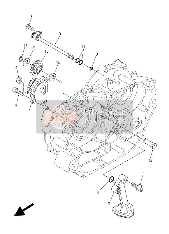 Yamaha WR250R 2015 Oil Pump for a 2015 Yamaha WR250R